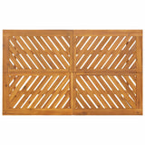 Garden Dining Set 3 pcs Brown 150 x 90 x 74 cm - Low Angle