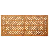 Garden Dining Set 7 pcs Brown Solid acacia wood - Low Angle