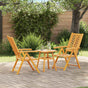 Garden Dining Set 3 pcs Brown Solid Acacia Wood