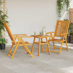 Garden Dining Set 3 pcs Brown Solid Acacia Wood