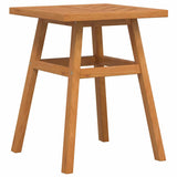 Garden Bistro Set 3 pcs Brown Solid acacia wood - Rear View