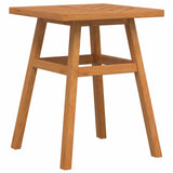 Garden Dining Set 3 pcs Brown Solid Acacia Wood - Rear View