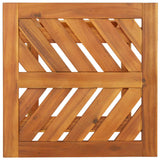 Garden Dining Set 3 pcs Brown Solid Acacia Wood - Low Angle