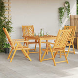 Garden Dining Set 5 pcs Brown Solid acacia wood