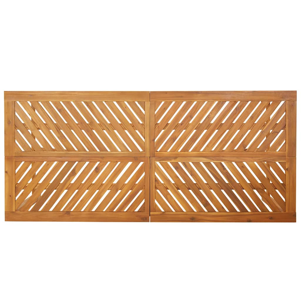 Garden Dining Set 7 pcs Brown 200 x 90 x 74 cm
