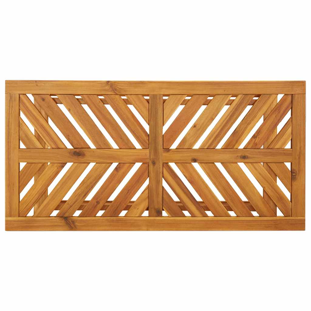 Garden Lounge Set 3 pcs Brown Solid Acacia Wood
