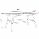 Garden Lounge Set Brown Solid Acacia wood - Extra Image