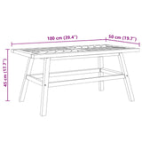 Garden Lounge Set 5 pcs Brown Solid Acacia Wood - Extra Image