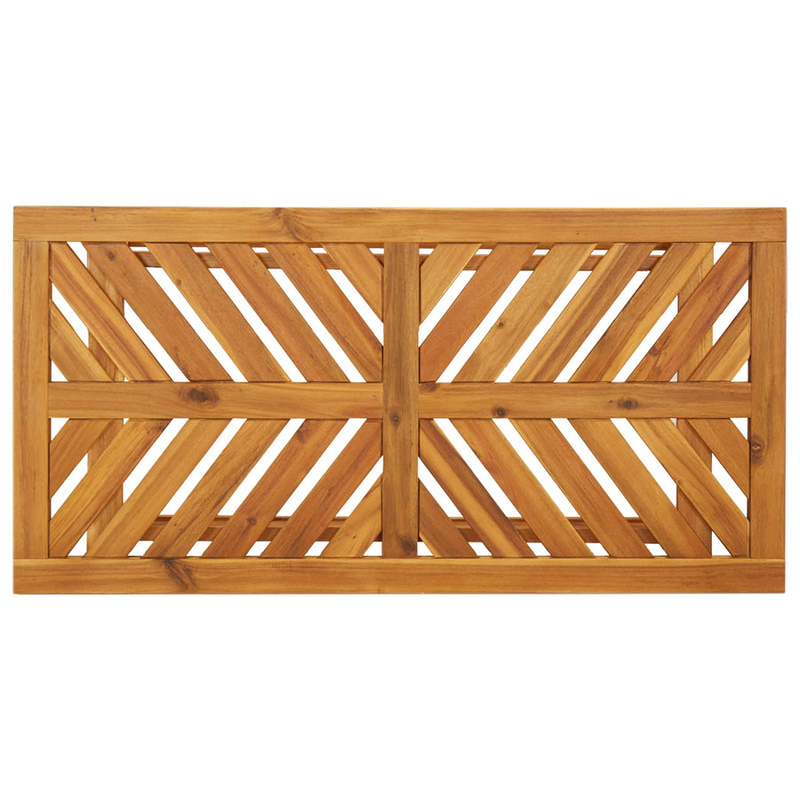Garden Lounge Set 5 pcs Brown Solid Acacia Wood