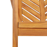Dining Chair 6 pcs Natural Solid Acacia Wood