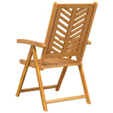 Garden Chair 4 pcs Brown Solid Acacia Wood