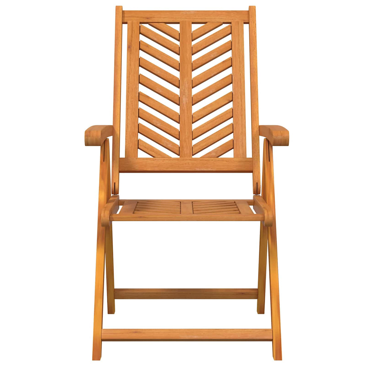 Garden Chair 4 pcs Brown Solid Acacia Wood