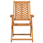 Garden Chair 4 pcs Brown Solid Acacia Wood