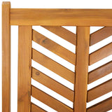 Reclining Chair 8 pcs Brown 57 x 71 x 90cm Wood - Low Angle