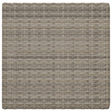 Folding Bistro Table Grey 55x54x71 cm Poly Rattan