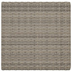 Folding Bistro Table Grey 55x54x71 cm Poly Rattan