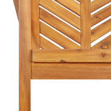 Garden Dining Chairs 2 pcs Solid Wood Acacia - Close-Up Angle
