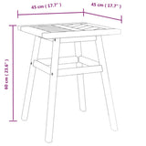 Side Table 45x45x60 cm Solid Wood Acacia