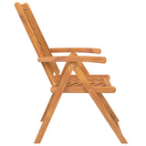 Reclining Garden Chairs 2 pcs Solid Wood Acacia - 45-Degree Angle