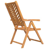 Reclining Garden Chairs 2 pcs Solid Wood Acacia - Rear View
