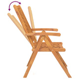 Reclining Garden Chairs 2 pcs Solid Wood Acacia - Close-Up Angle