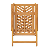 Reclining Garden Chairs 2 pcs Solid Wood Acacia - Low Angle