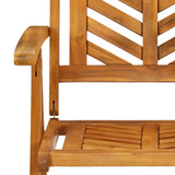 Reclining Garden Chairs 3 pcs Solid Wood Acacia - Extra Image