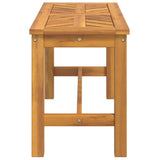 Garden Bench 80 cm Solid Wood Acacia - Top-Down View