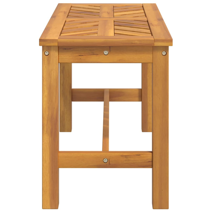Garden Bench 80 cm Solid Wood Acacia
