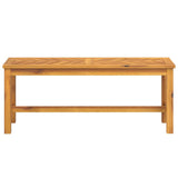 Garden Bench 110 cm Solid Wood Acacia - Side View