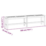Garden Bench 180 cm Solid Wood Acacia - Close-Up Angle