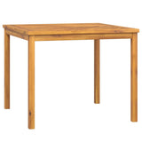 Garden Dining Table 90x90x74 cm Solid Wood Acacia - Front View