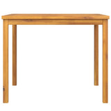 Garden Dining Table 90x90x74 cm Solid Wood Acacia - Side View