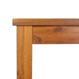 Garden Dining Table 200x90x74 cm Solid Wood Acacia - Rear View