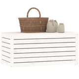 Garden Box White 101x50.5x46.5 cm Solid Wood Pine - Top-Down View