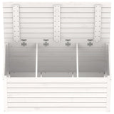 Garden Box White 101x50.5x46.5 cm Solid Wood Pine - Low Angle