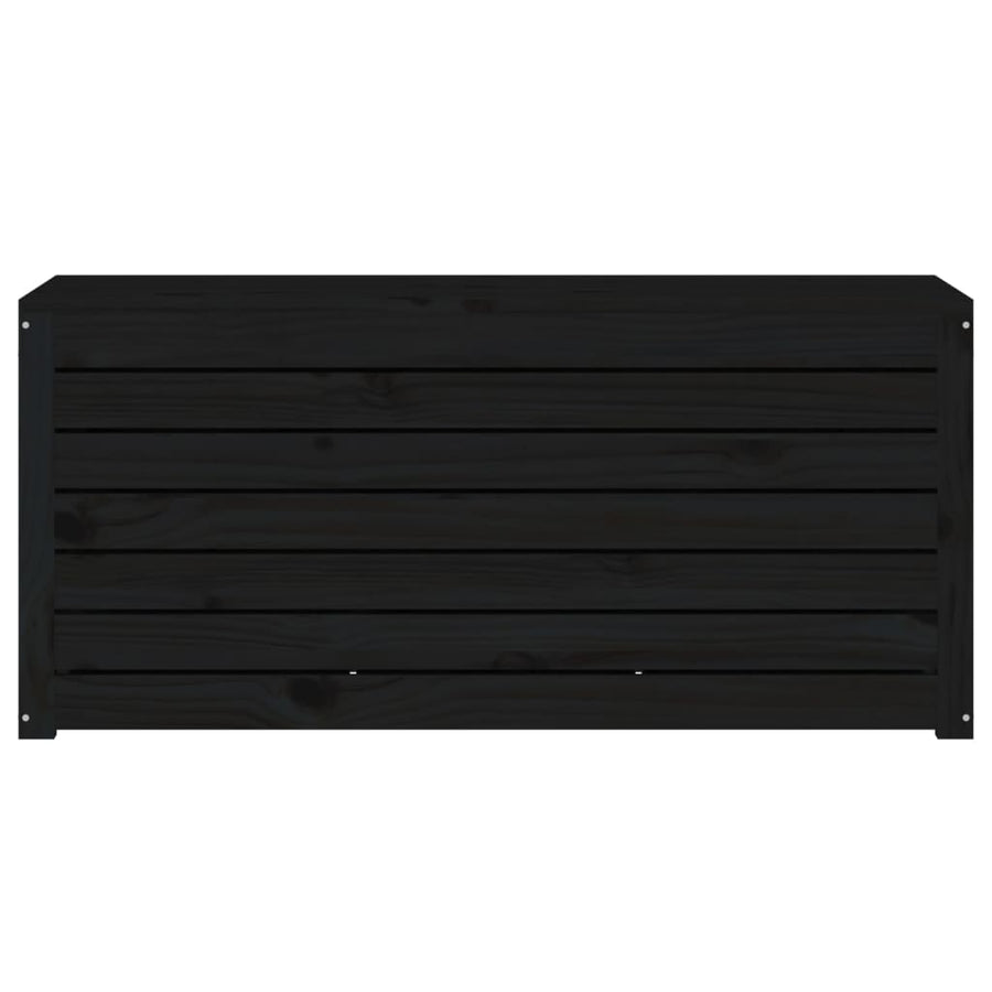 Garden Box Black 101x50.5x46.5 cm Solid Wood Pine