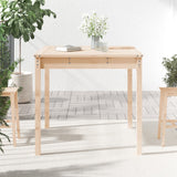 Garden Table 82.5x82.5x76 cm Solid Wood Pine - Side View