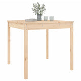 Garden Table 82.5x82.5x76 cm Solid Wood Pine - Top-Down View