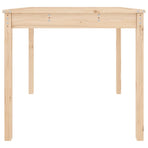 Garden Table 82.5x82.5x76 cm Solid Wood Pine