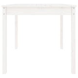 Garden Table White 82.5x82.5x76 cm Solid Wood Pine