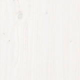 Garden Table White 82.5x82.5x76 cm Solid Wood Pine - Close-Up Angle