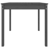 Garden Table Grey 82.5x82.5x76 cm Solid Wood Pine