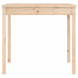 Garden Table 121x82.5x76 cm Solid Wood Pine - Rear View