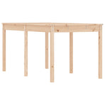 Garden Table 159.5x82.5x76 cm Solid Wood Pine