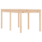 Garden Table 159.5x82.5x76 cm Solid Wood Pine - Front View