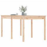Garden Table 159.5x82.5x76 cm Solid Wood Pine - Top-Down View