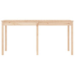 Garden Table 159.5x82.5x76 cm Solid Wood Pine