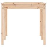 Garden Table 159.5x82.5x76 cm Solid Wood Pine - Rear View