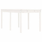 Garden Table White 159.5x82.5x76 cm Solid Wood Pine